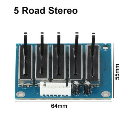 Dual Channel Stereo Equalizer Board Compatible With Various Sound Systems