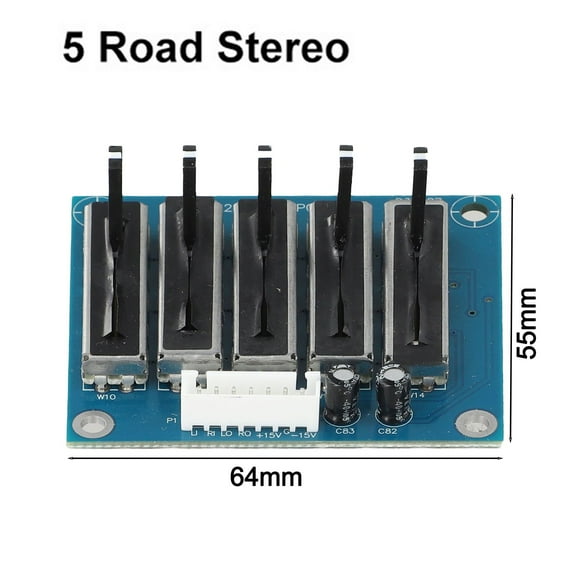 Dual Channel Stereo Equalizer Board Compatible With Various Sound Systems