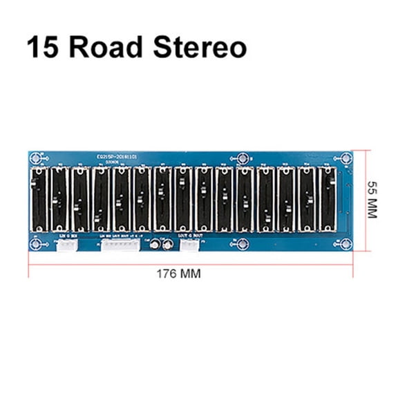 Dual Channel Stereo Equalizer Board Compatible With Various Sound Systems