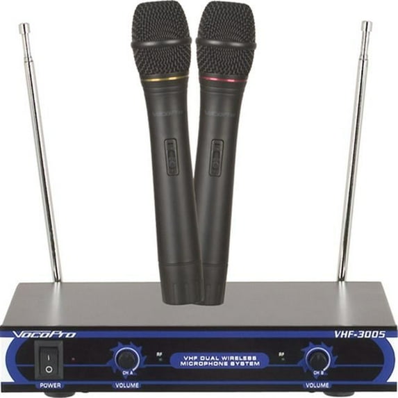 Dual Channel VHF Wireless Microphone System