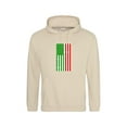 thumbnail image 1 of Dual Citizen Mexican American USA Mexico Flag Heritage Graphic Pullover Hoodie, up to size 5XL, 1 of 3