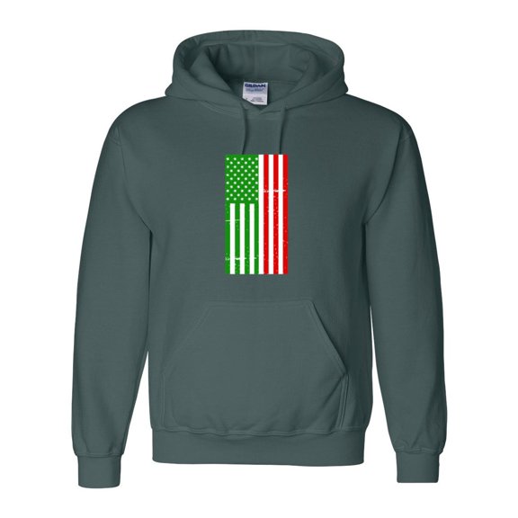 Dual Citizen Mexican American USA Mexico Flag Heritage Graphic Pullover Hoodie, up to size 5XL