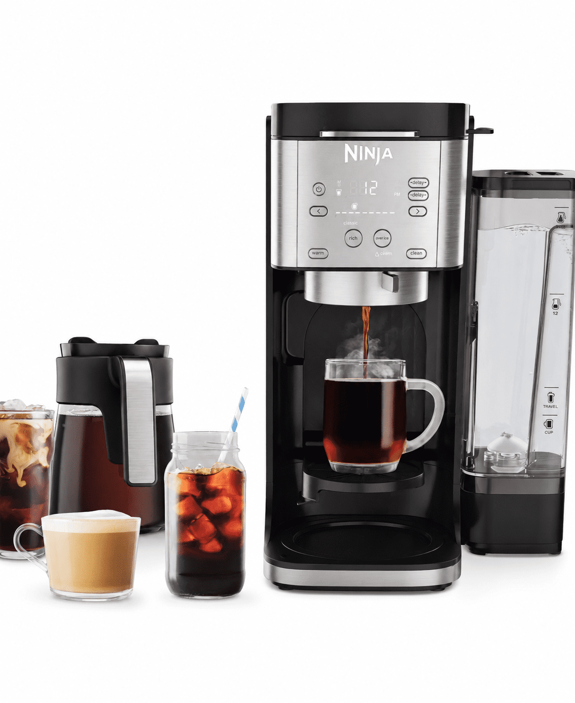 Ninja DualBrew Coffee Maker Grounds & Pods Hot & Iced,  Rapid Cold Brew
