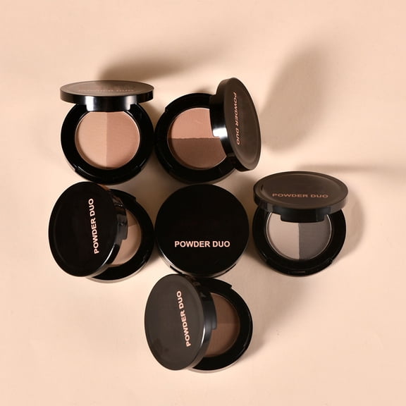 Dual Color Brow Powder,Natural Smooth Eyebrow Powder For Professional Brow Contour Palette,Filler Defined & Sculpt,Ideal Ideal For Eyes Makeup Advancer