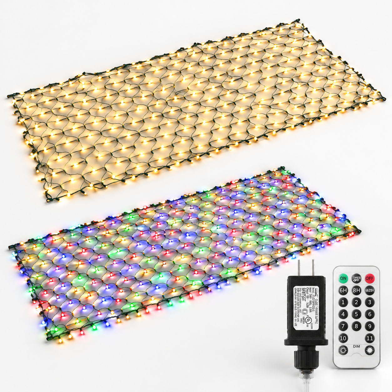 Dual Color Changing Net Lights 20ftx13ftmas With Remote Timer - Walmart.com
