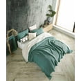 thumbnail image 1 of Dual Color Organic Cotton, 4 Layer Gauze Lightweight XL Twin Size Throw, Lightweight Gauze Cotton Sofa Cover, XL Twin Size Gauze Throw, With Fringes, 1 of 6