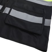 Dual Color Reflective Vest, Class 2 High,Vis Mesh for Construction Night Work