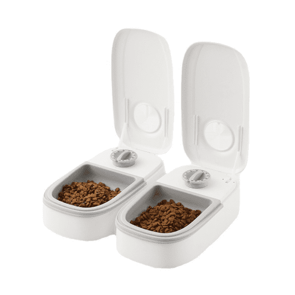 Dual-Compartment Automatic Cat Feeder with Programmable Timer
