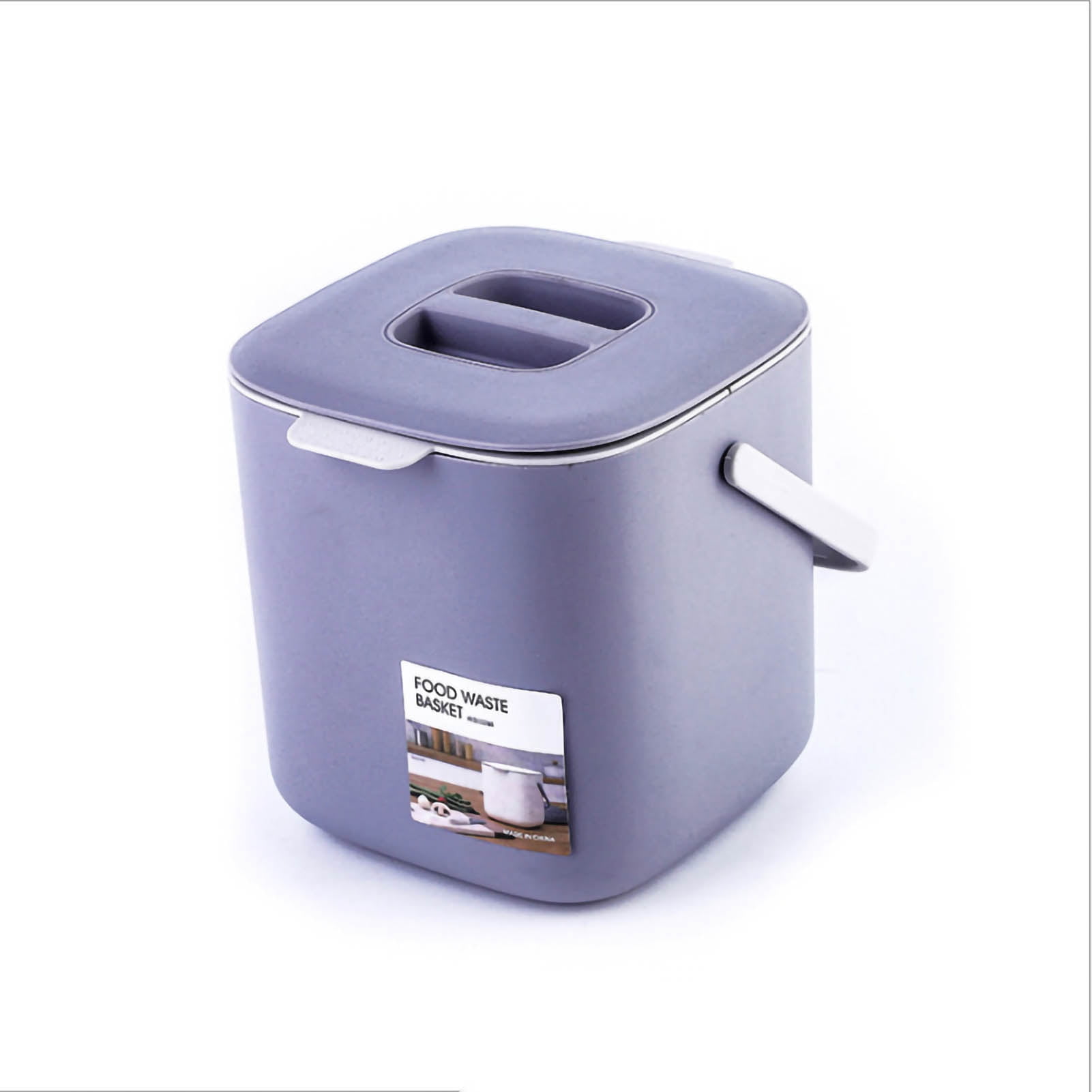 Dual Compartment Trash Can Seperate Portable Plastic Desktop Trash Can