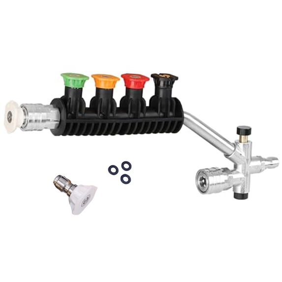 Dual-Connector for Power Washer Wand: Effortless Cleaning with Foam & Nozzle