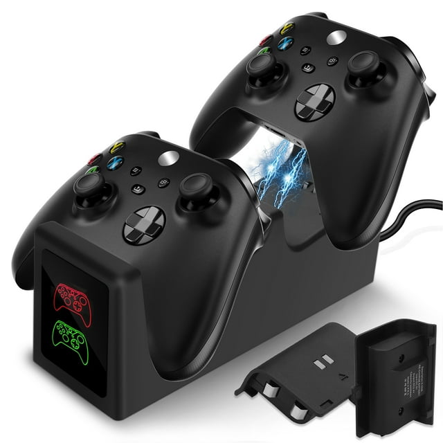 Dual Controller Charging Station Fit for Xbox Series S/X Controllers, TSV Fast Charging Dock