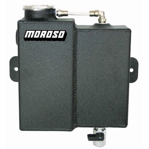 Moroso for Universal Dual Coolant Expansion/Recovery Catch Tank - Black Powder