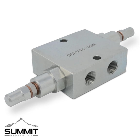 Dual Crossover Hydraulic Relief Cushion Valve, 3/8 NPT Ports, 12 GPM Max Flow
