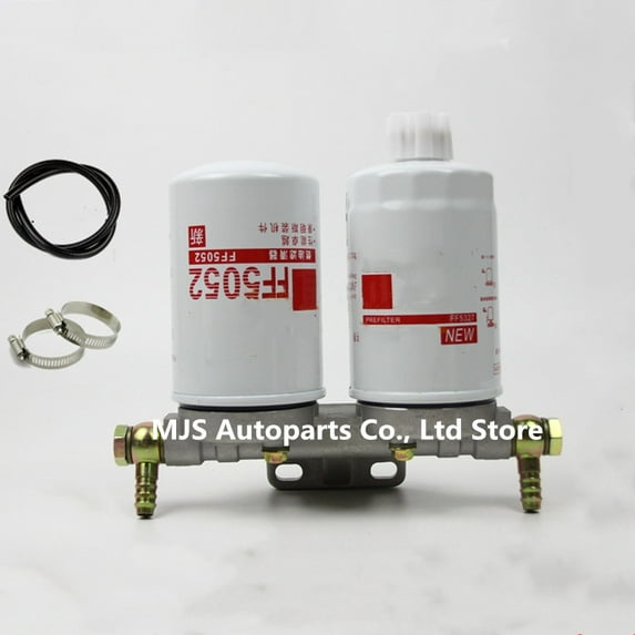 Dual Cup Assembly - FF5327 FF5052 Fuel Water Separation Filter, Double Cup Base, Oil Filter for Flotguard 1119G-030 T64101003 WBF1235 231-1105020