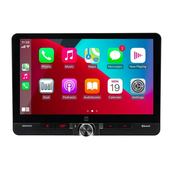 Dual DCPA1013 10.1" Car Stereo with Apple CarPlay, Android Auto and Bluetooth