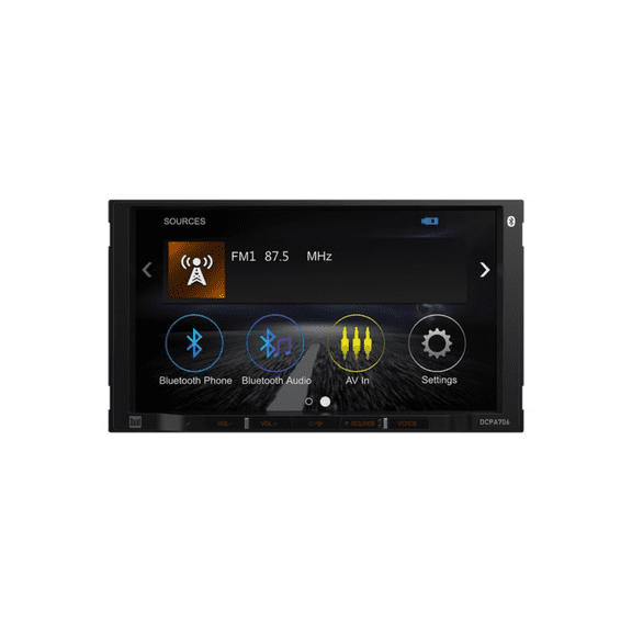 Dual DCPA706 7" Digital Multimedia Receiver w/ Apple CarPlay & Android Auto