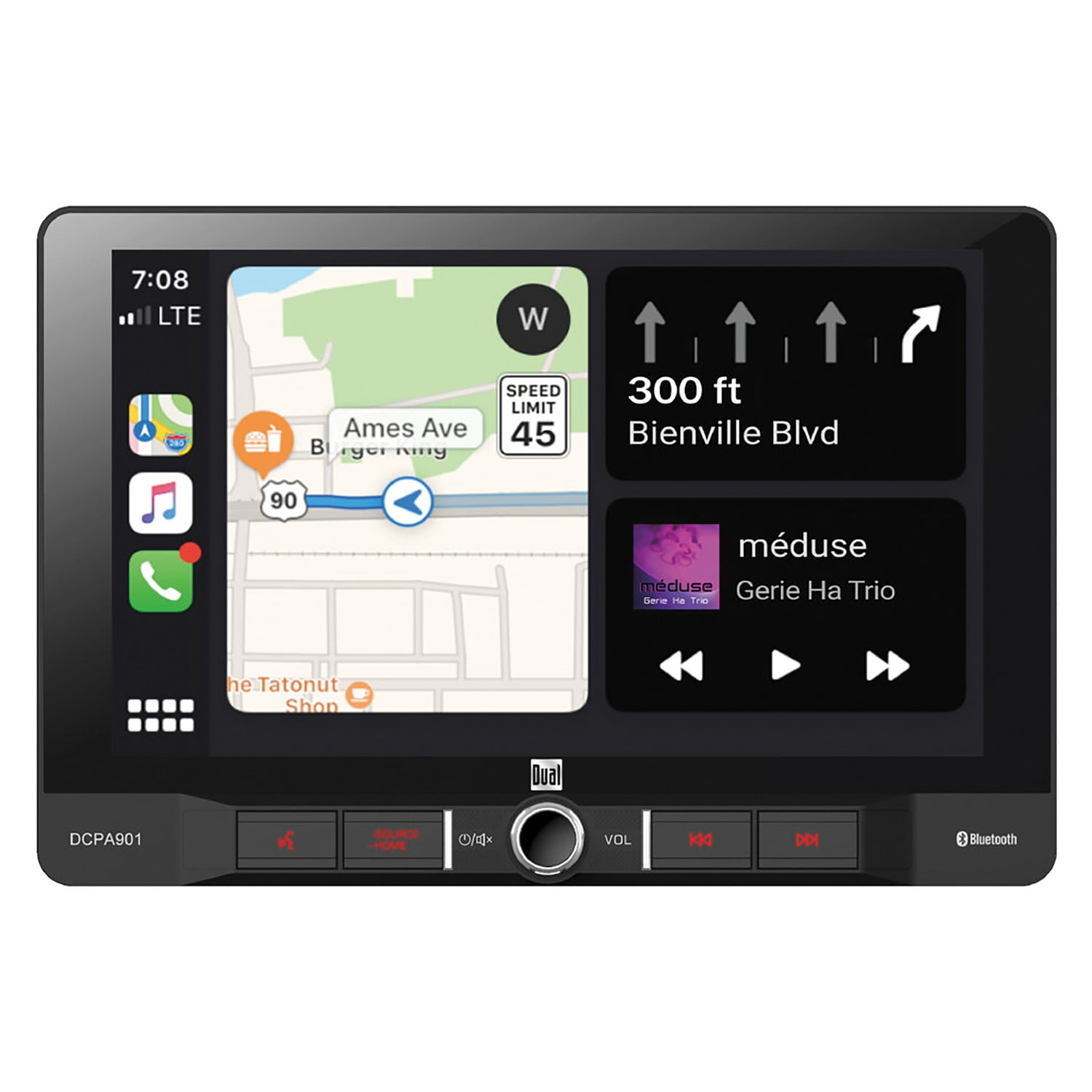 Dual DCPA901 9" SingleDIN InDash Digital Media Receiver with