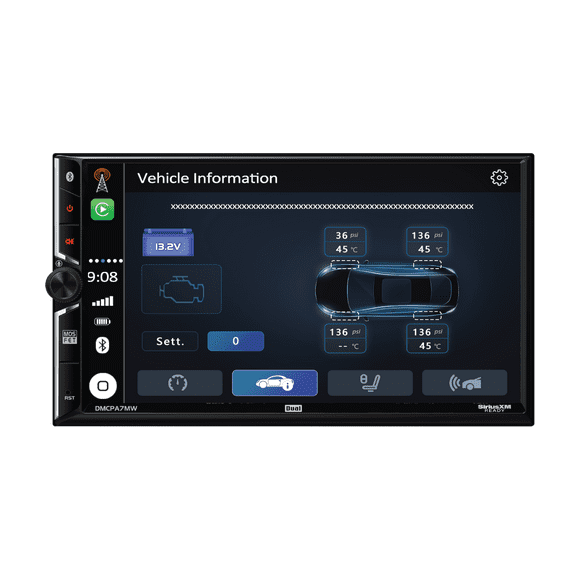 Dual Electronics 7" Touchscreen Car Stereo Receiver with Wired/Wireless Apple CarPlay & Android Auto  iDatalink Maestro Ready, Double DIN, Bluetooth, USB  DMCPA7MW (New)
