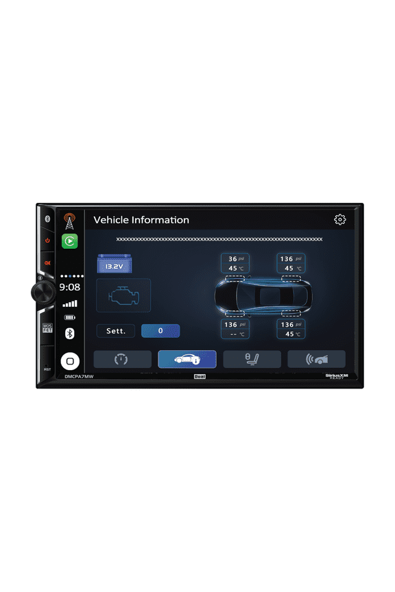 Electronics 7" Touchscreen Car Stereo Receiver with Wired/Wireless Apple CarPlay & Android Auto iDatalink Maestro Ready, Double DIN, Bluetooth, USB DMCPA7MW (New)