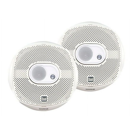 Dual Electronics DMS365 Two 6.5 inch 3 Way Marine Speakers with 120 Watts of Peak Power