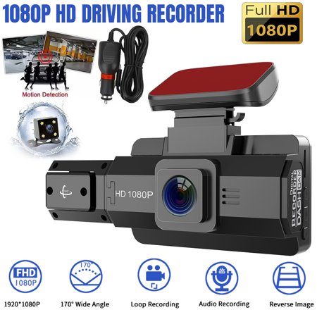 Dual Dash Cam Front and Inside 1080P Dashcams for Cars with Infrared Night Vision Car Camera Driving Recorder 24H Park Monitor Motion Detection G-Sensor for Taxi Uber