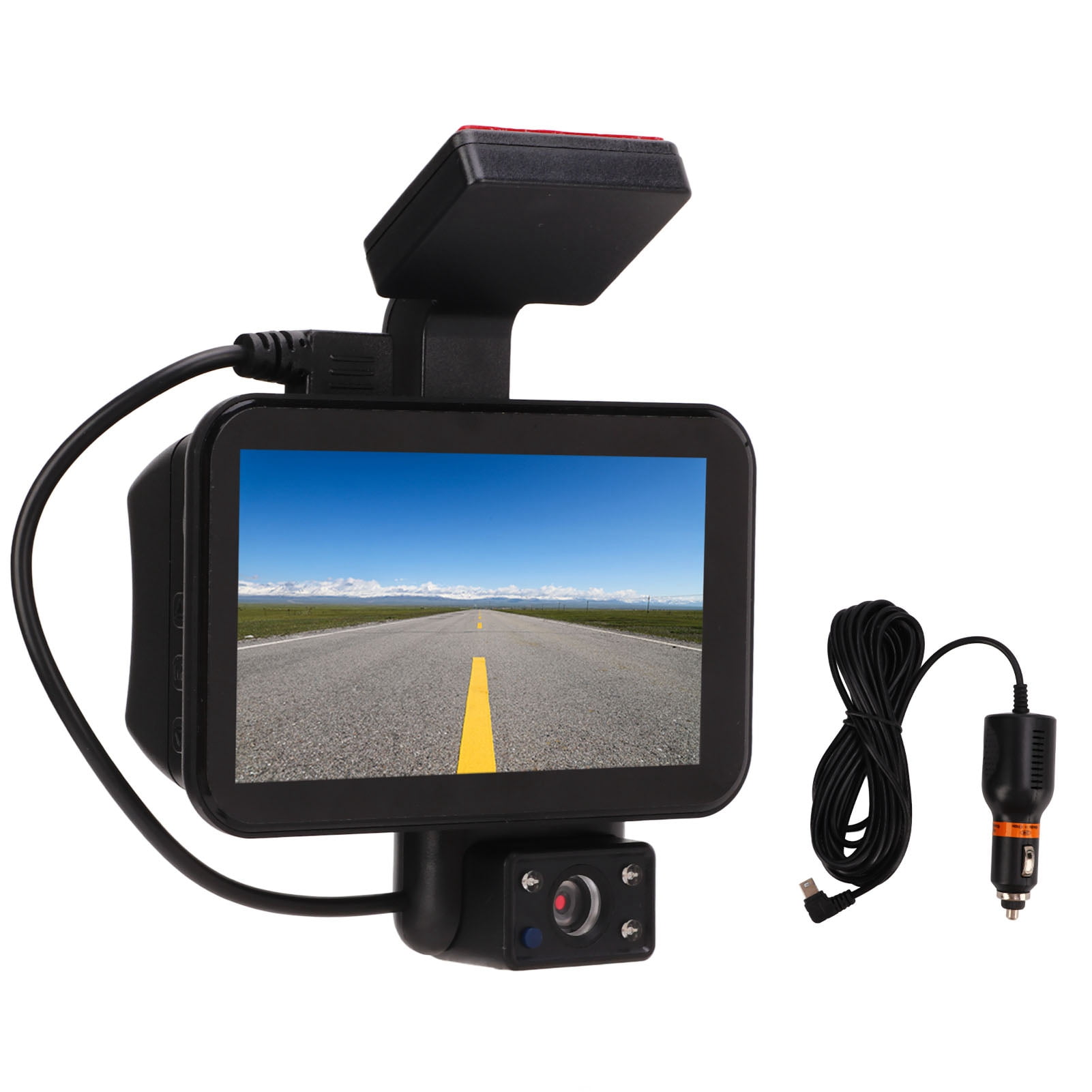 Dual Dash Cam High Definition 120 Degree Wide Angle Emergency Recording