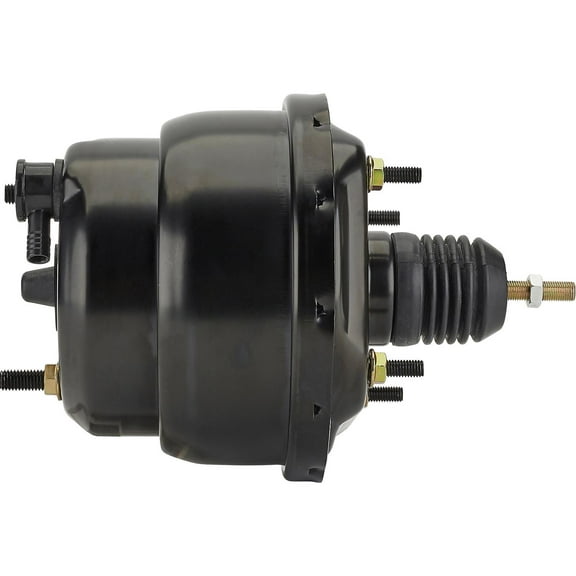 Dual Diaphragm Power Brake Booster, 7 Inch, Black Finish