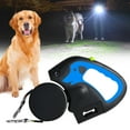 thumbnail image 1 of Dual Dog Leash, 360° Swivel Retractable Double Dog Leash with Flashlight & Poop Bag Holder, Hands Free Bungee Leash for Walking Two Small Medium Large Dogs, Yin-04, 1 of 8