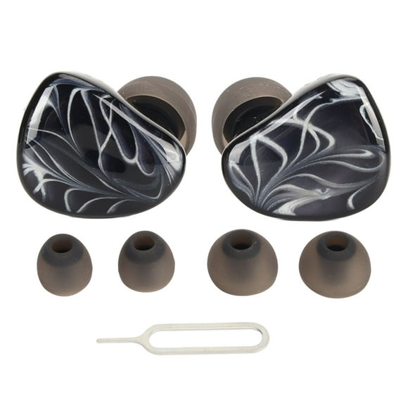 Dual Dynamic Drivers Earbuds 0.78mm 2Pin Interface Manual Tuning DD and BA IEM HiFi Stereo Earbuds