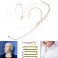 thumbnail image 1 of Dual Earhook Headset Microphone 3.5mm 3Pin For AKG 4 Pin For Sennheiser For SHURE Wireless Ear-hang Lightweight Headworn Mic, 1 of 2