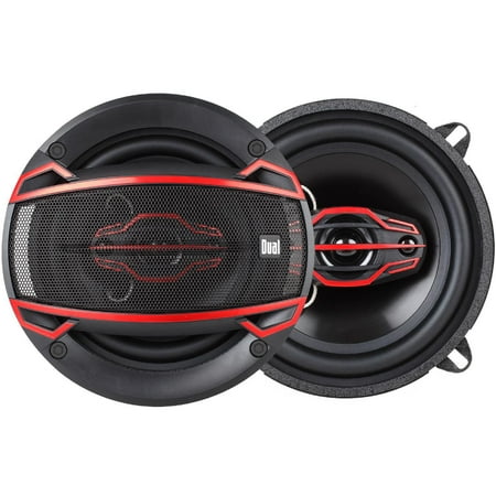 Dual Electronics 5-1/4" Speakers 4-way 5.25" speakers with 120 watts max and 30 watts continuous power handling, 1 pair, sold by pair