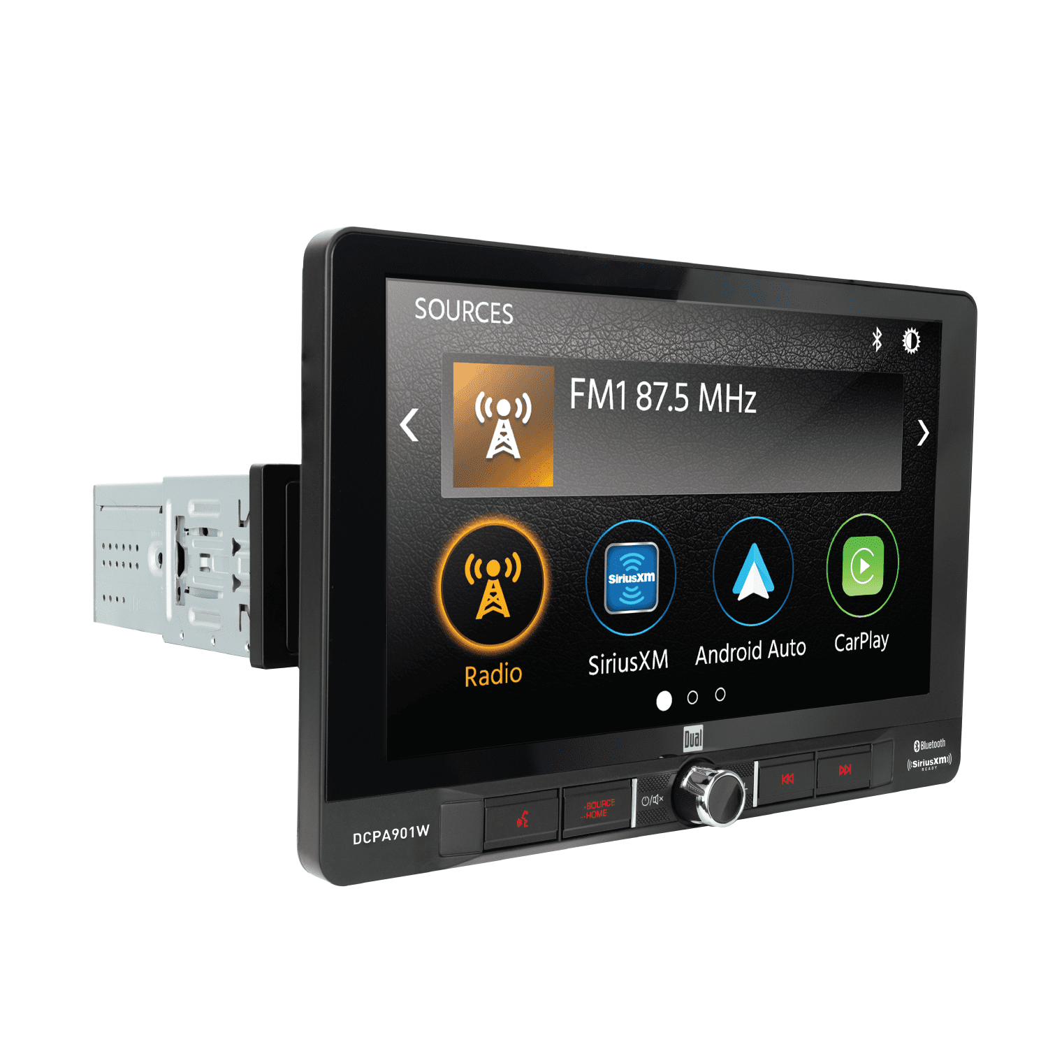 Dual Electronics DCPA901W 9inch Certified Apple CarPlay Android Auto