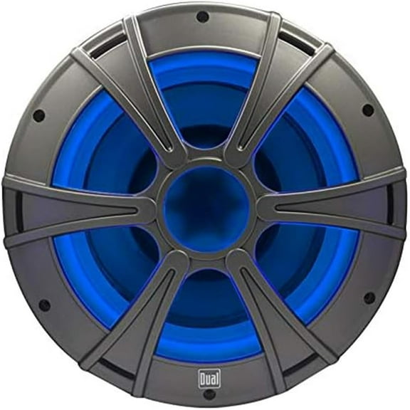 Dual Electronics DM1016S 10" Dual Voice Coil Marine Subwoofer with Blue illumiNITE LED Lighting