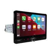 Dual Electronics 10.1 Touchscreen Car Stereo Receiver with Wireless Apple CarPlay & Android Auto   Includes Single & Double DIN Adapters, Bluetooth, USB   DMCPA10W New