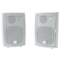 Dual Electronics LU43PW 4 inch 3-Way High Performance Outdoor Speakers, White, New