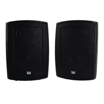 Dual Electronics LU53PB 5.25 inch 3-Way High Performance Outdoor Speakers Sold in Pairs, Black, New