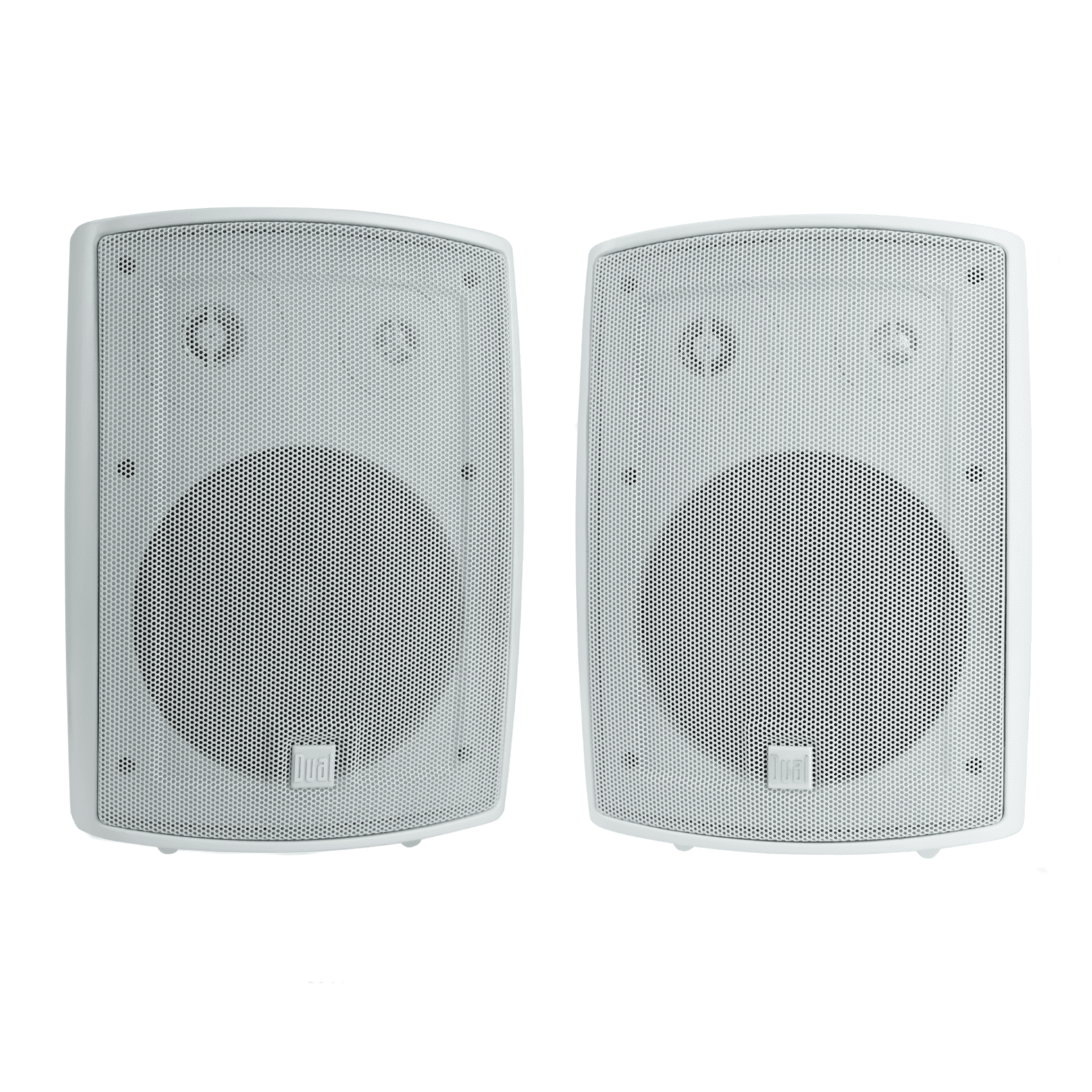 Dual Electronics LU53PW 5.25 inch 3-Way High Performance Outdoor Speakers, Sold in Pairs, White, New
