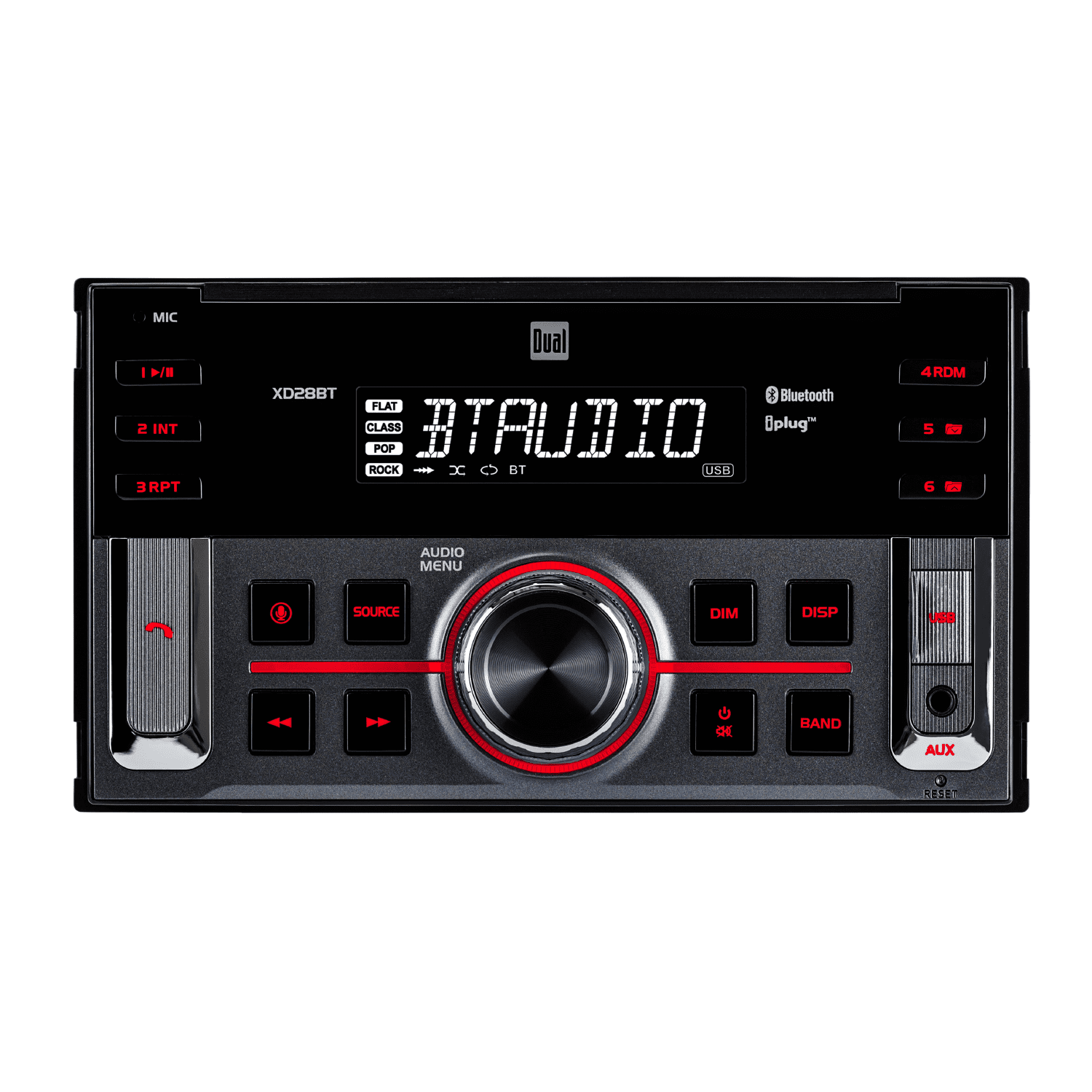 Dual Electronics Double Din Car Stereo: CD Player, Bluetooth