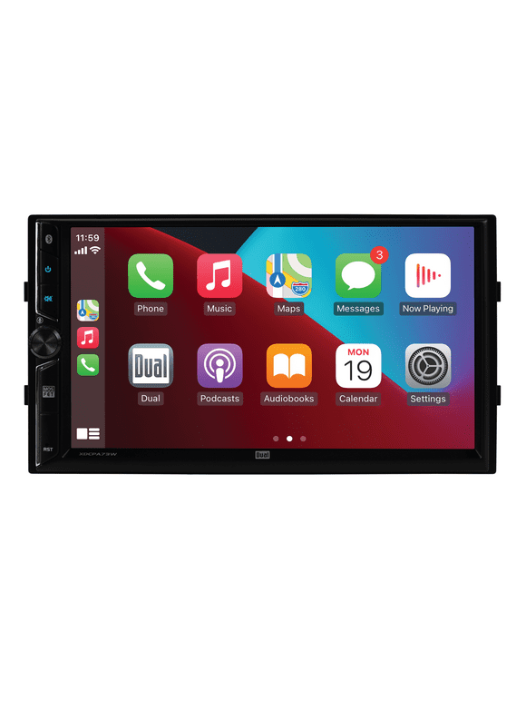 Dual Electronics XDCPA73W 7 inch, Car Stereo, Double DIN Wireless Apple CarPlay, Android, New