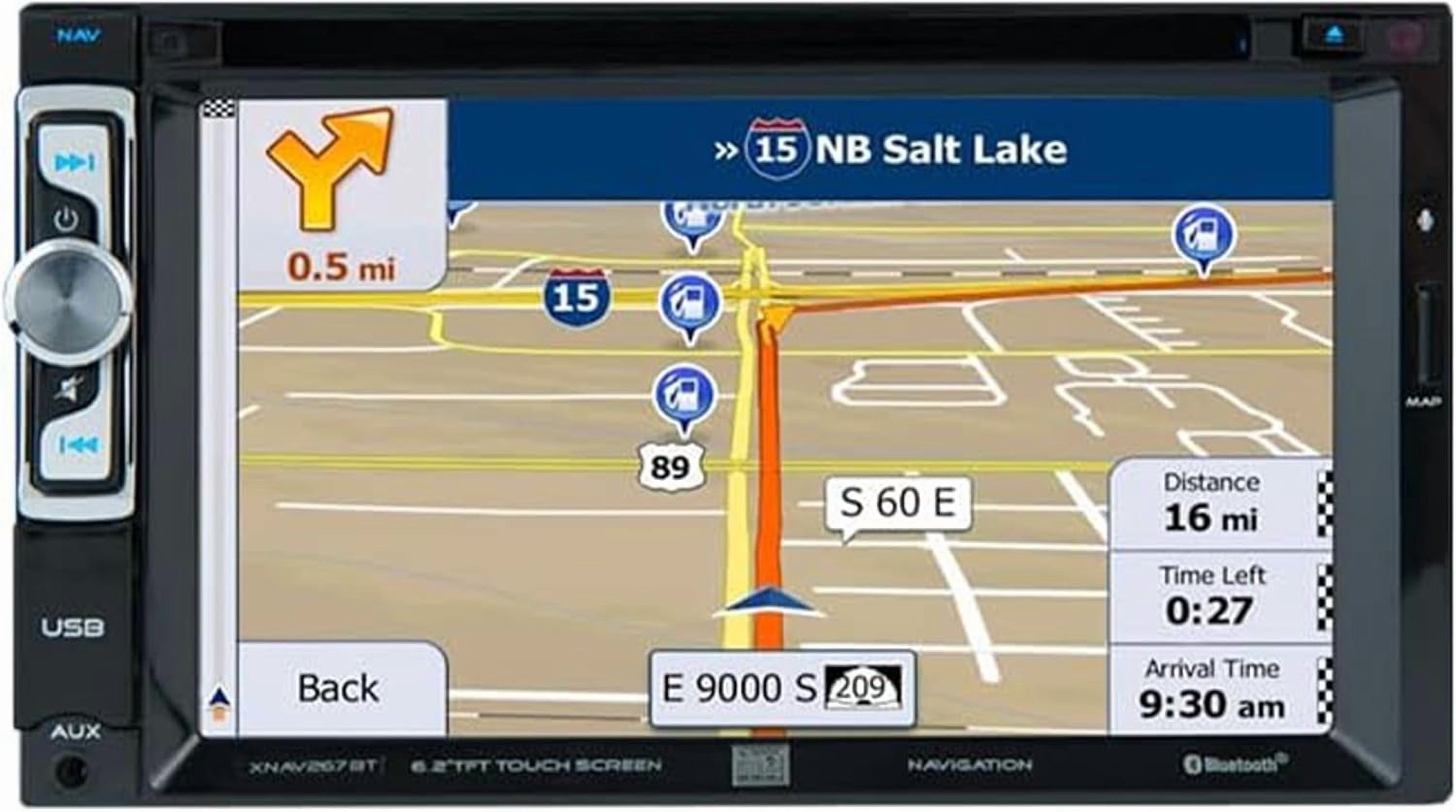 Dual Electronics XNAV267BT 6.2 inch Double Din Car Stereo with Built-in Navigation, New