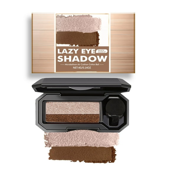 Dual Ended Eyeshadow Stick Neutral Brown, Two Tone Earth Tone Eyeshadow, Creamy High Pigment Eyeshadow, Portable Long Wearing, Waterproof Smudge Proof, Easy Blend Eye Makeup