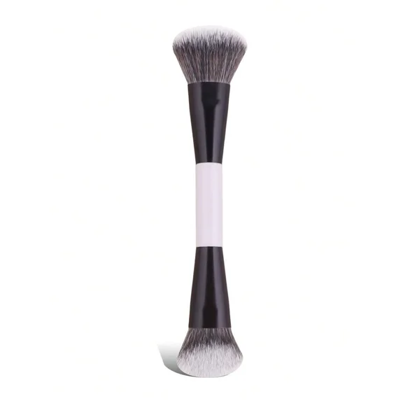 Dual-Ended Foundation & Powder Brush Black And White