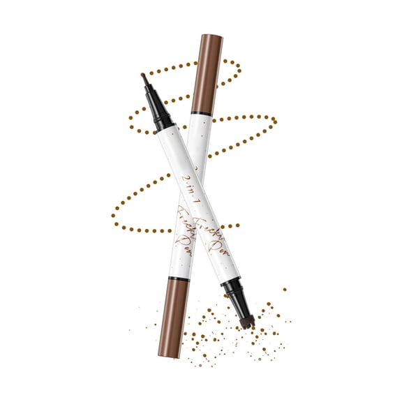 Dual-Ended Freckle Pen, 3-Color Waterproof Fake Freckles Makeup Pencil Set, Natural Looking Faux Freckle Stain, Brown Shades, 1ml