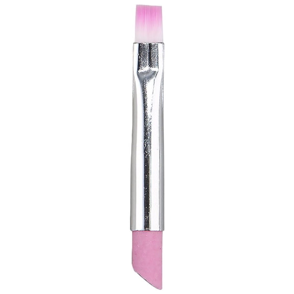 Dual-Ended Nail File Quartz Grinding Pen,Stone Sanding Nail File Tools,Nails Files Cuticle Remover Trimmer,Professional Nails Care Tools with Cleaning Brush for NailSalon and NailArt