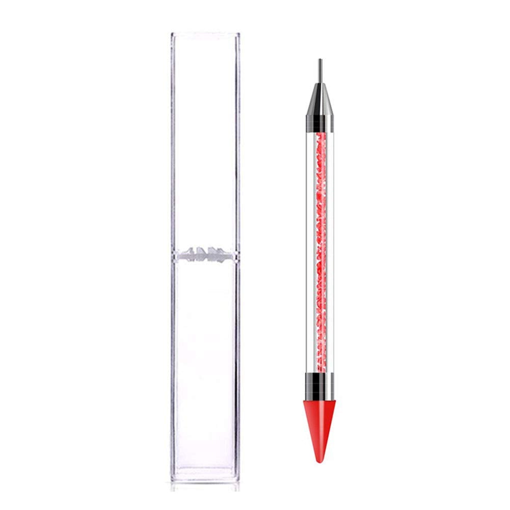 Onwon Dual-Ended Nail Rhinestone Picker Wax Tip Pencil Pick Up Applicator  Dual Tips Dotting Pen