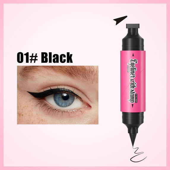 Dual-Ended Winged Eyeliner Stamp,2026 New Foldable Winged Gel Set for Perfect Cat Eye,Eyeliner Tool for Perfect Wings, Liquid Eye Liner Stamps,Quick Makeup for Beginners