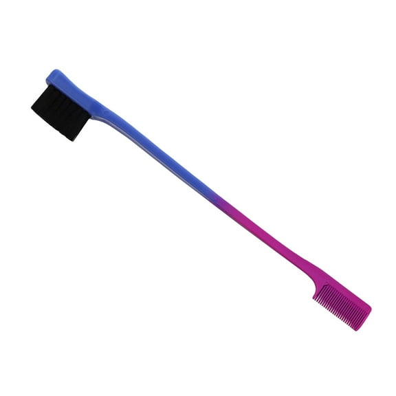 Dual Ends Eyebrow Brush Comb Styling Brush Portable Resuable Brow Eyelash Shaper Blue