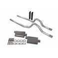 thumbnail image 1 of Dual Exhaust Kit 2.5" 2 Chamber Rear Exit BW Tips Fits 80 to 86 Ford F-Series, 1 of 5