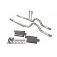 thumbnail image 1 of Dual Exhaust Kit 2.5" 2 Chamber Rear Exit RC Tips Fits 81-87 GM C/K 20 3/4 Ton, 1 of 5