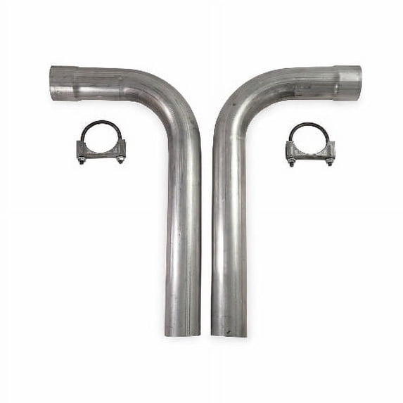 Dual Exhaust Kit 2.5" Cherry Bomb Vortex Side Exit Fits 81-87 GM C/K 20 3/4 Ton